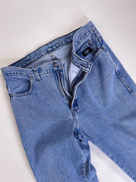90s Vintage Harley Davidson Light Wash Straight Leg Jeans Size L - Picture 8 of 8
